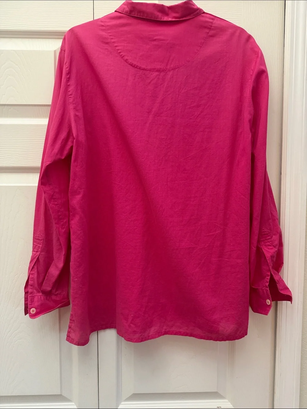 Liz Claiborne Hot Pink Button-Front Shirt